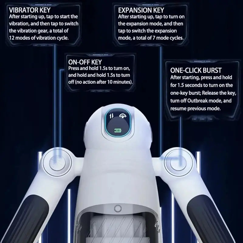 Hamster 7 Telescopic Squeezing 12 Vibration Masturbator Experience More Authentic Piston