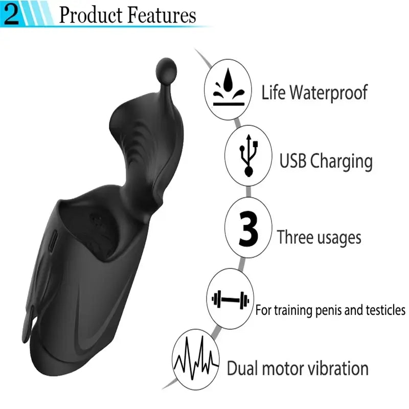 Hover – Vibrating Glans Penis Training Male Masturbator