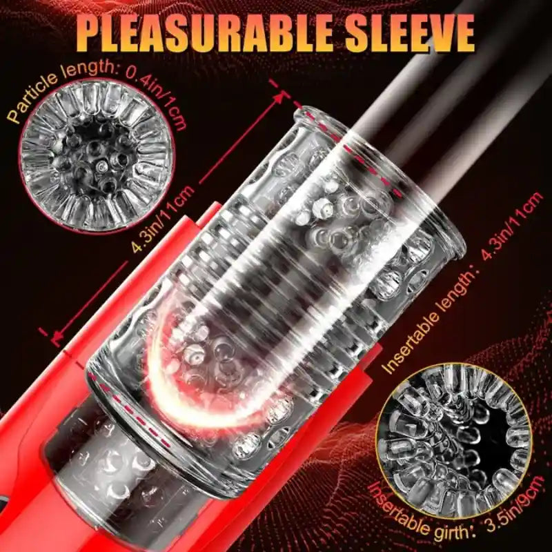 Hurricane – 7 Thrusting & Rotating Modes Automatic Electric Pocket Pussy Masturbation Cup