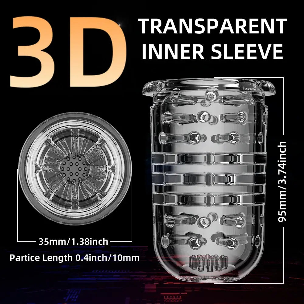 Hurricane Automatic 5 Thrusting & Rotating for Penis Stimulation Masturbator Cup