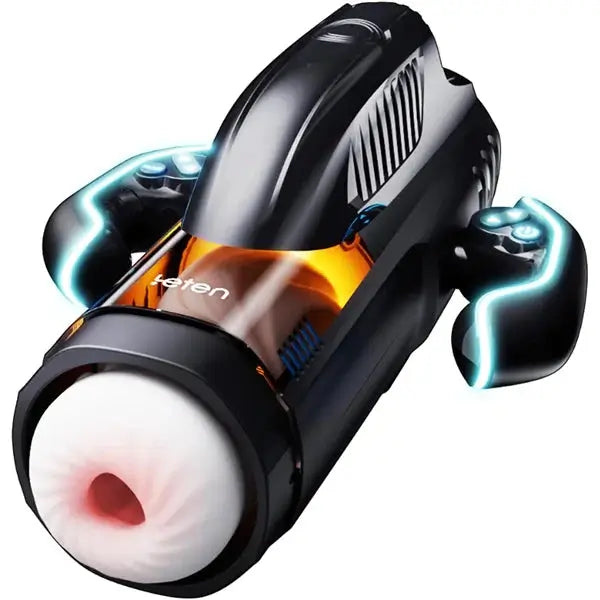 Ivan – 4 In 1 Handheld 10 Vibration 10 Suction Auto-Heating Voice Revolutionary Male Masturbator with USB-C Charging