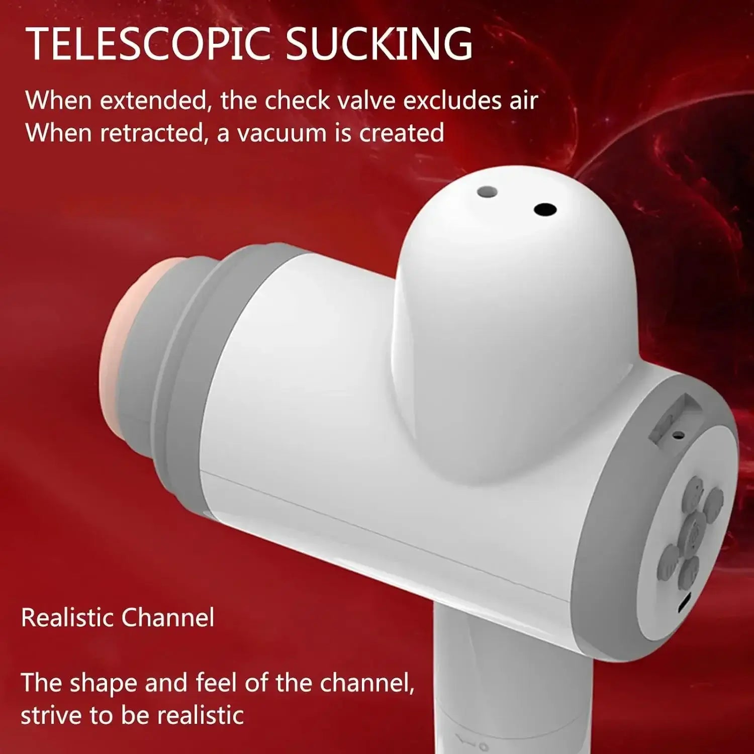 Jackson Automatic lubrication 8 Thrusting & Sucking Handheld Male Masturbator