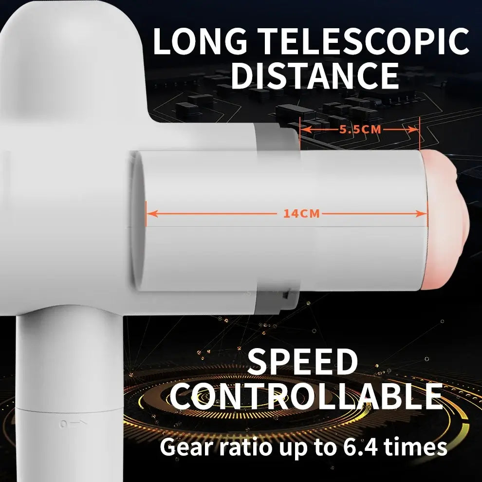 Jackson Automatic lubrication 8 Thrusting & Sucking Handheld Male Masturbator