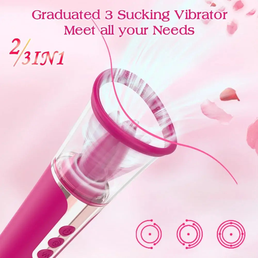 Jade – 3 in 1 Clit Licking Sucking G Spot Vibrator