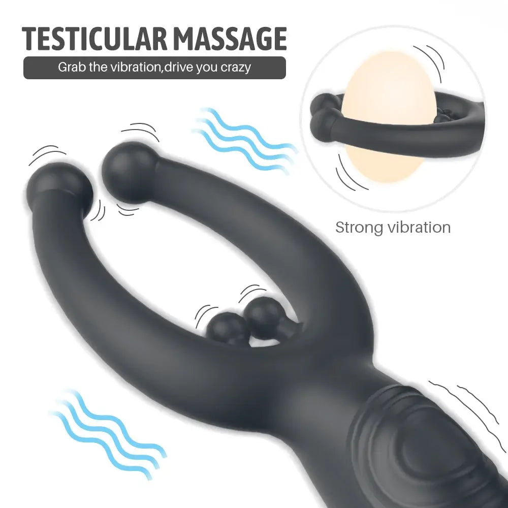 Jamie  C 9 Vibration Modes Prostate Massager Rainstorm Beads Massage P-spot Anal Toy
