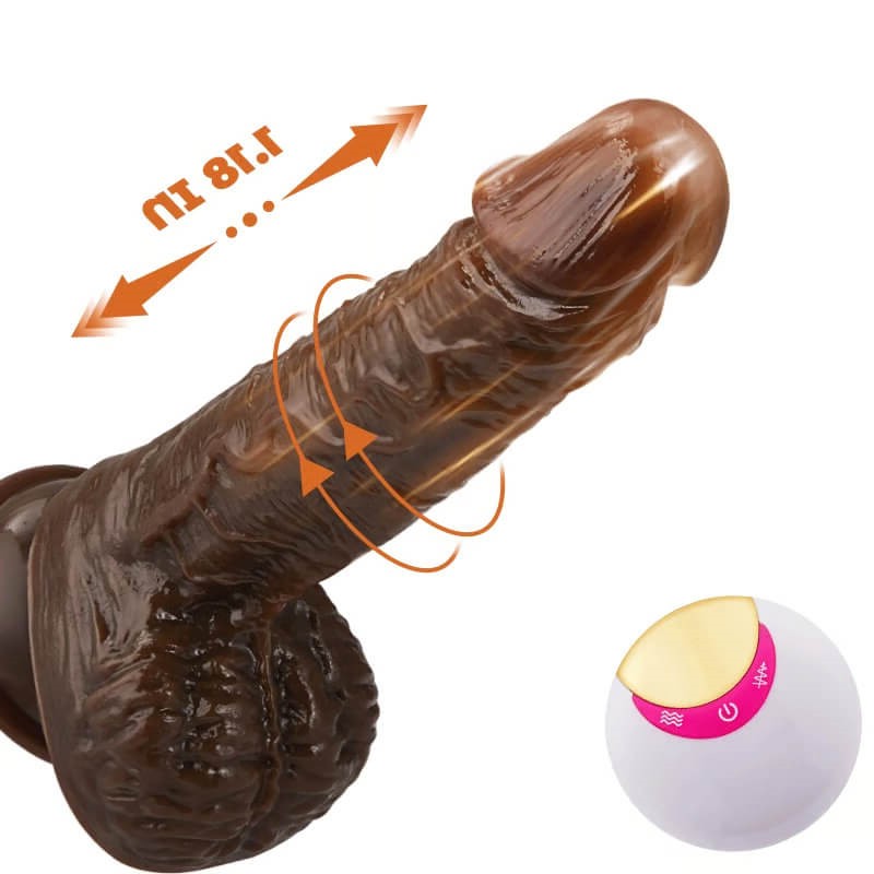 Jocko 8 Thrusting Vibrating Swinging Lifelike Wild Dildo 8.93 INCH