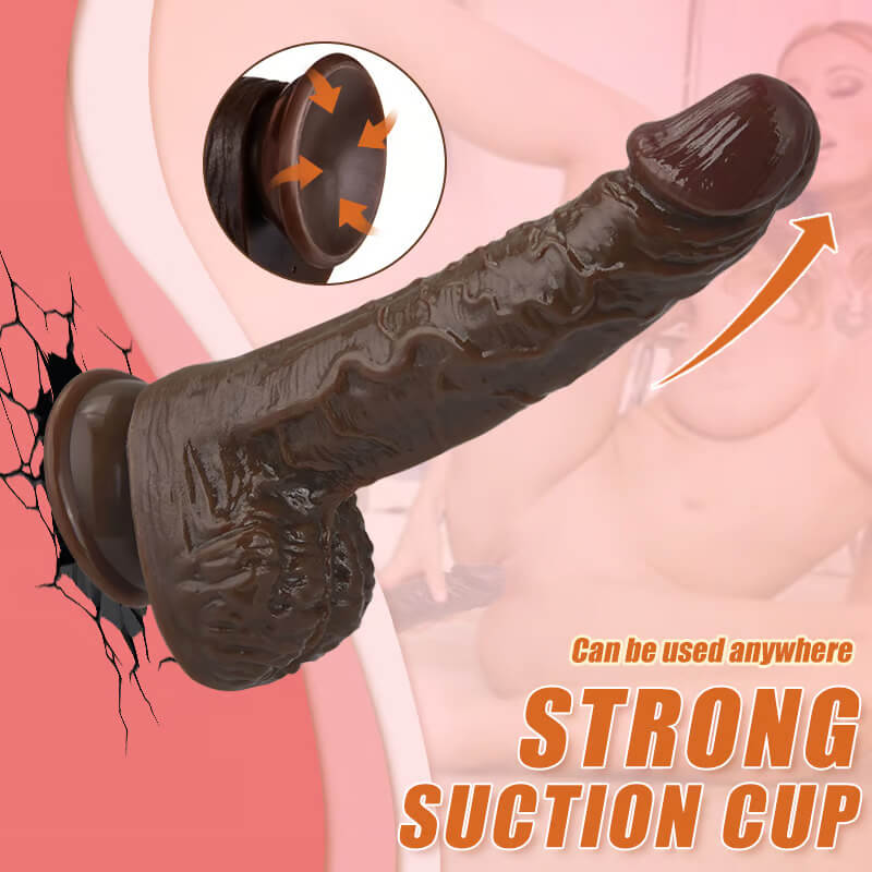 Jocko 8 Thrusting Vibrating Swinging Lifelike Wild Dildo 8.93 INCH