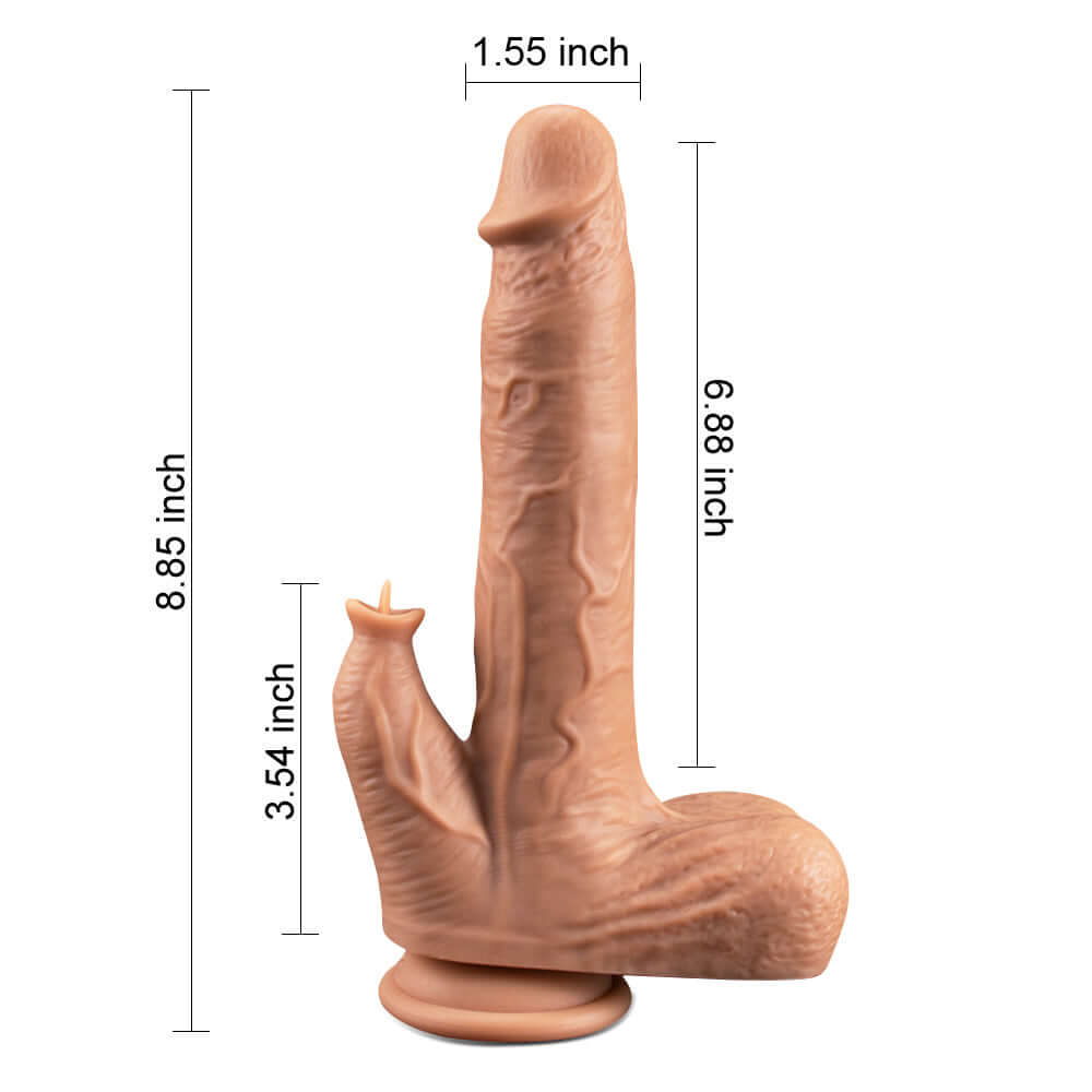 Justin – Silicone Thrusting Dildo Licker 6.5 Inch