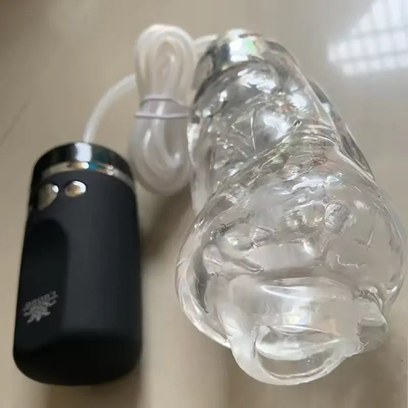 LUOGE 10 Frequencies Strong Suction Transparent Blow Job Male Masturbation Cup