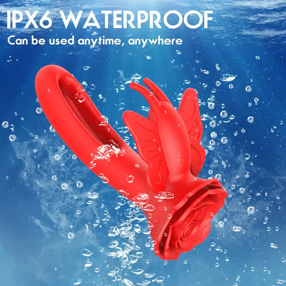 Layla – Rosy Butterfly Clit Stimulator Flapping G-spot Vibrator