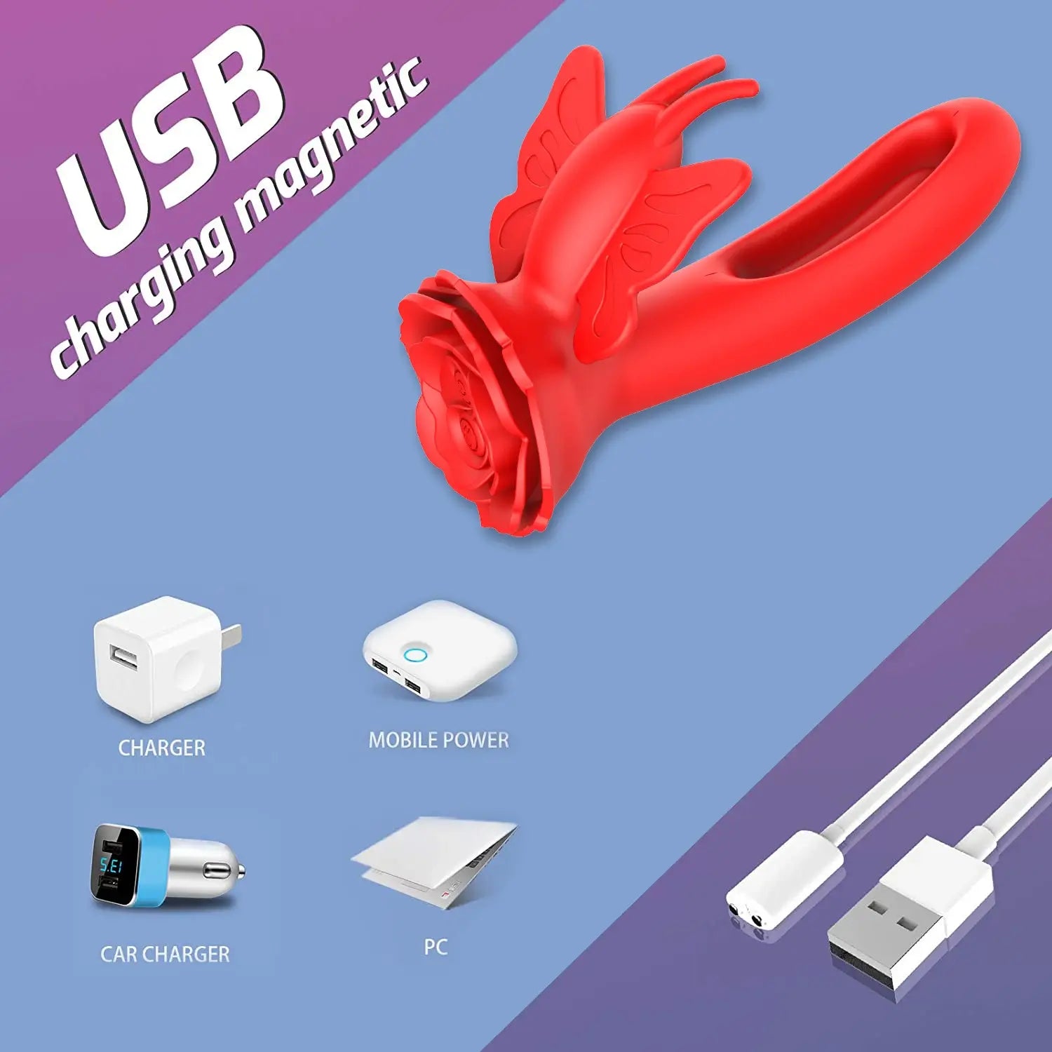 Layla – Rosy Butterfly Clit Stimulator Flapping G-spot Vibrator