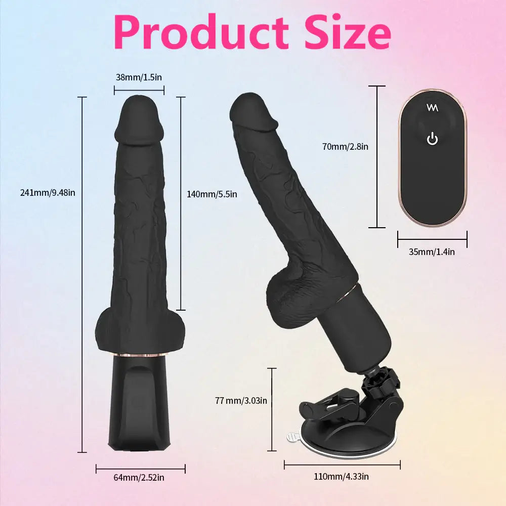 Liam – Remote Suction Cup Thrusting Dildo Machine