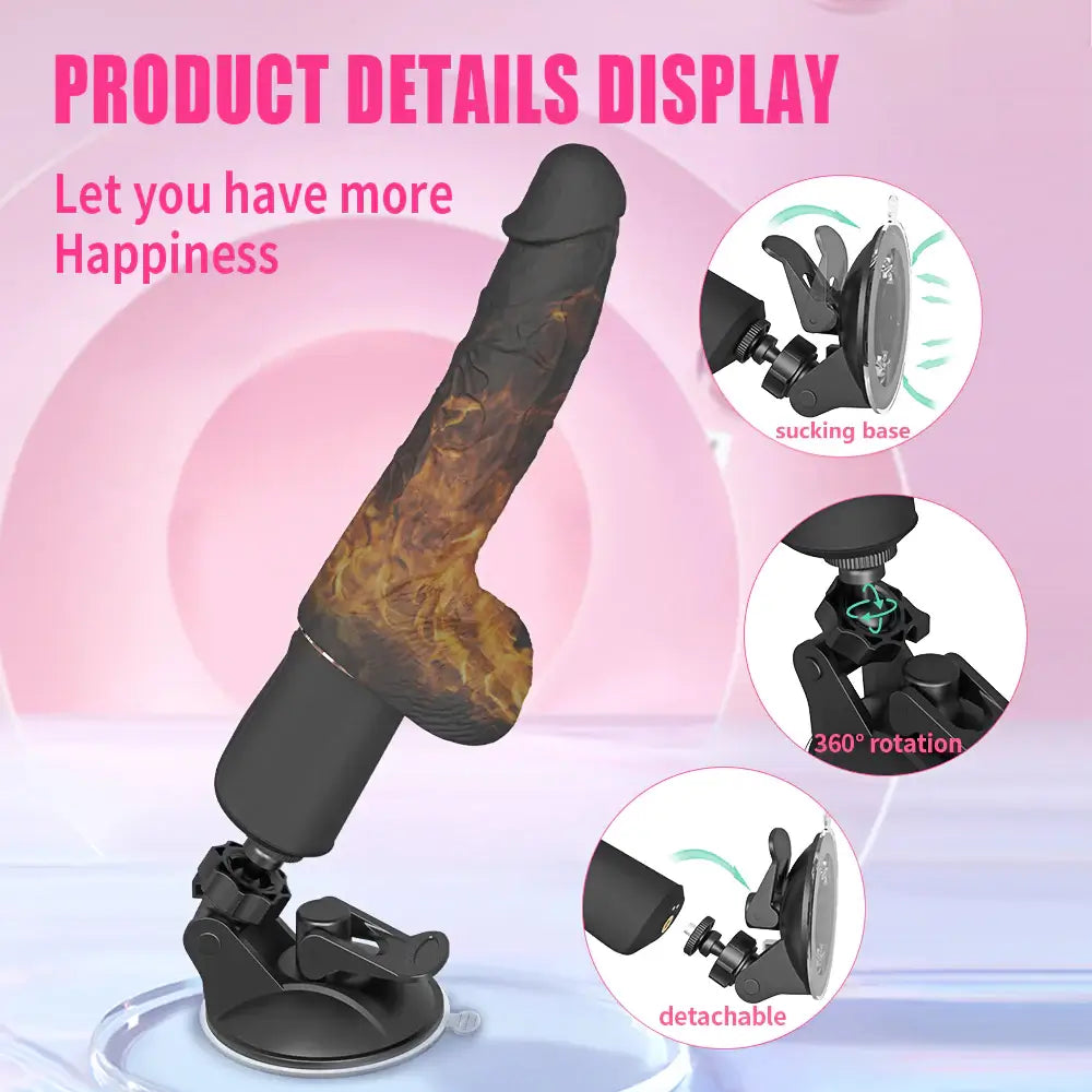Liam – Remote Suction Cup Thrusting Dildo Machine