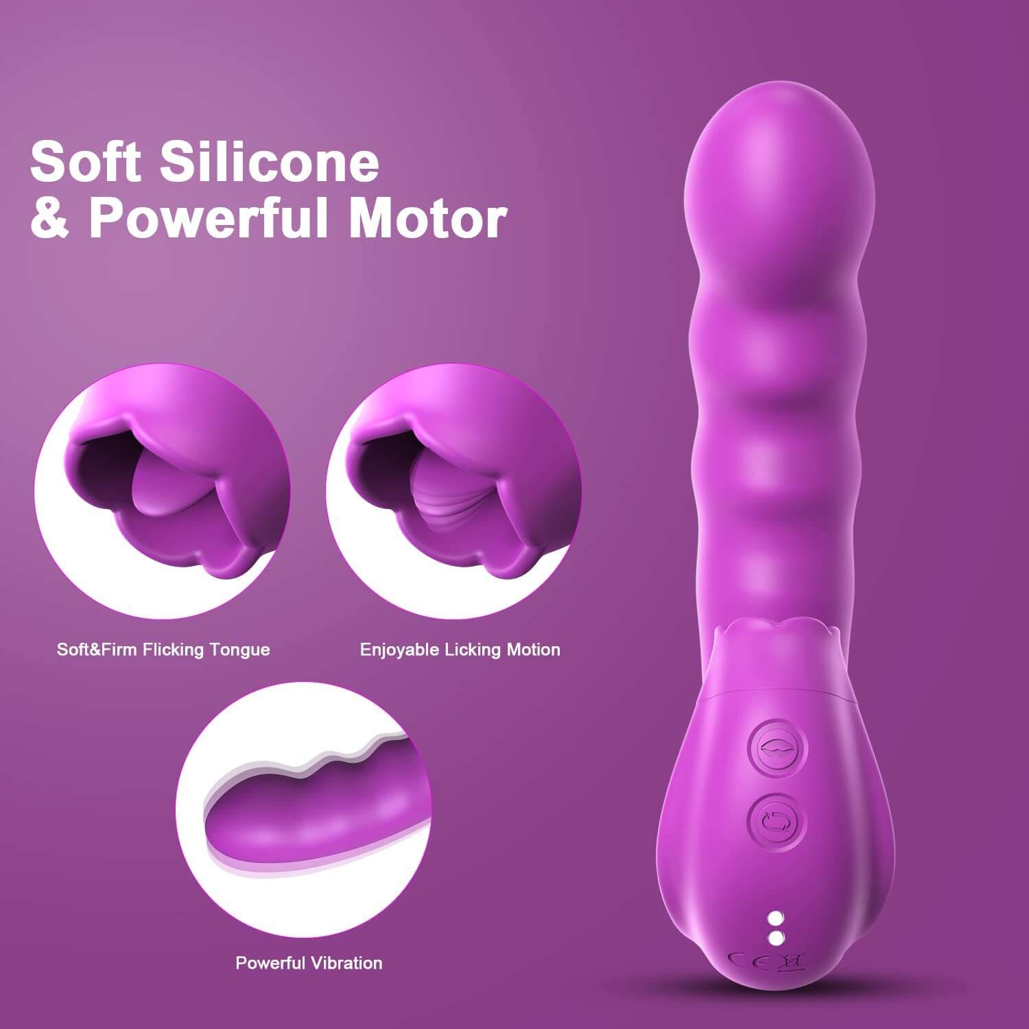 Lilian  C G Spot Vibrator With Rotating Head & Vibrating Tongue