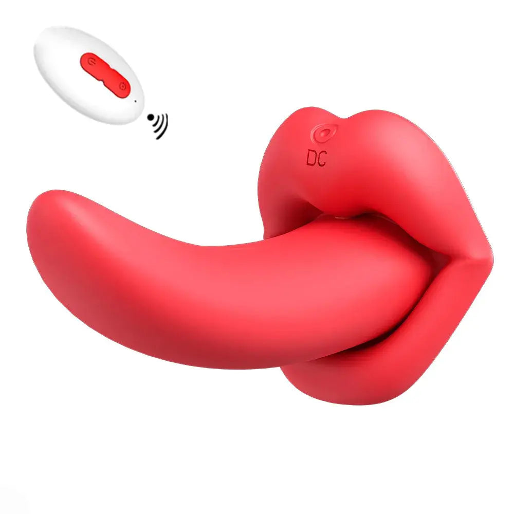 Liplock – Big Mouth Rotating Tongue Vibrator with Remote Control