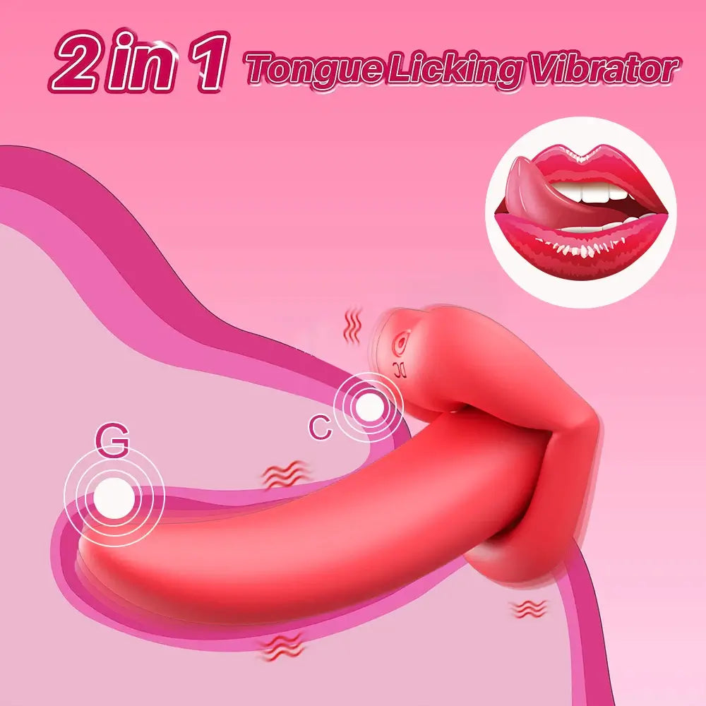 Liplock – Big Mouth Rotating Tongue Vibrator with Remote Control