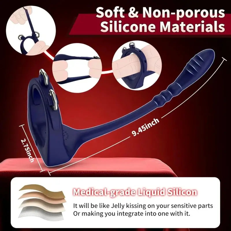 Lord Of The Rings 10 Vibrating Penis Ring Anal Toy