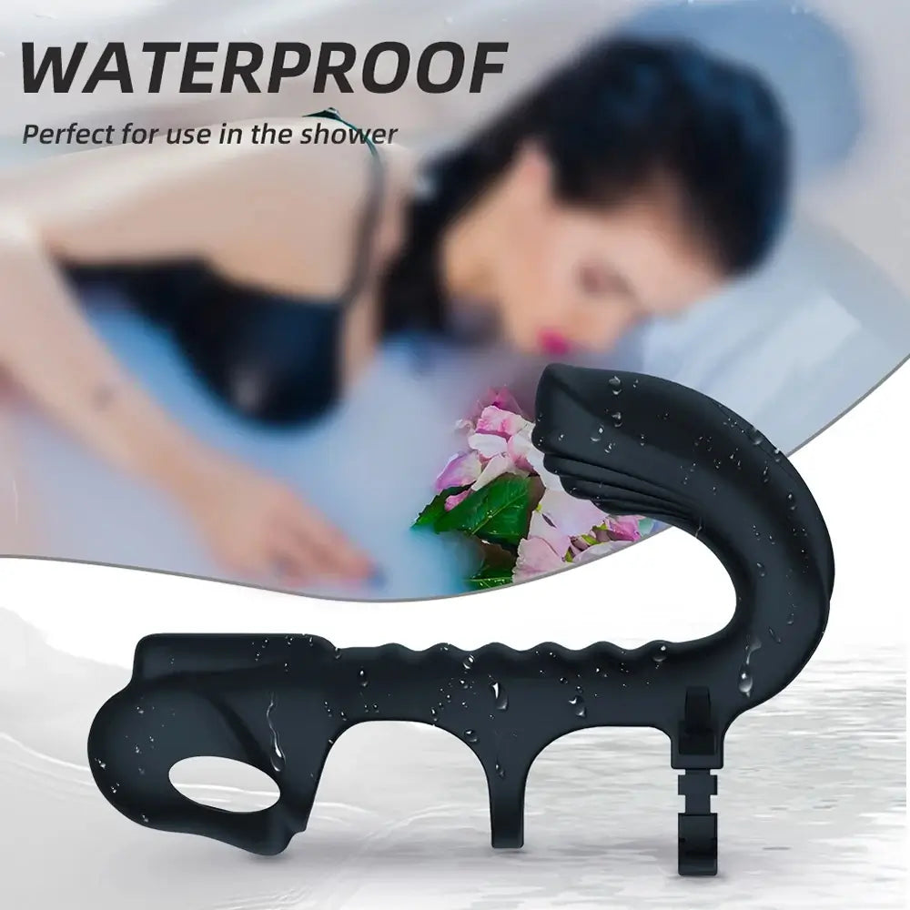 Lucifer  C Dual Motor 7 Vibrating Penis Sleeve and Vibrator 2-in-1 Adult Toy