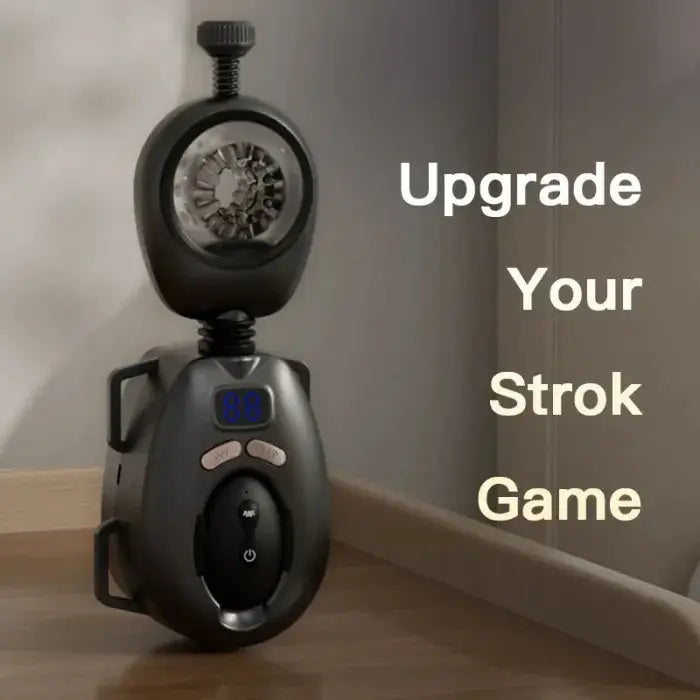 LustGear Belt-Driven Vibrating Stroker Masturbator