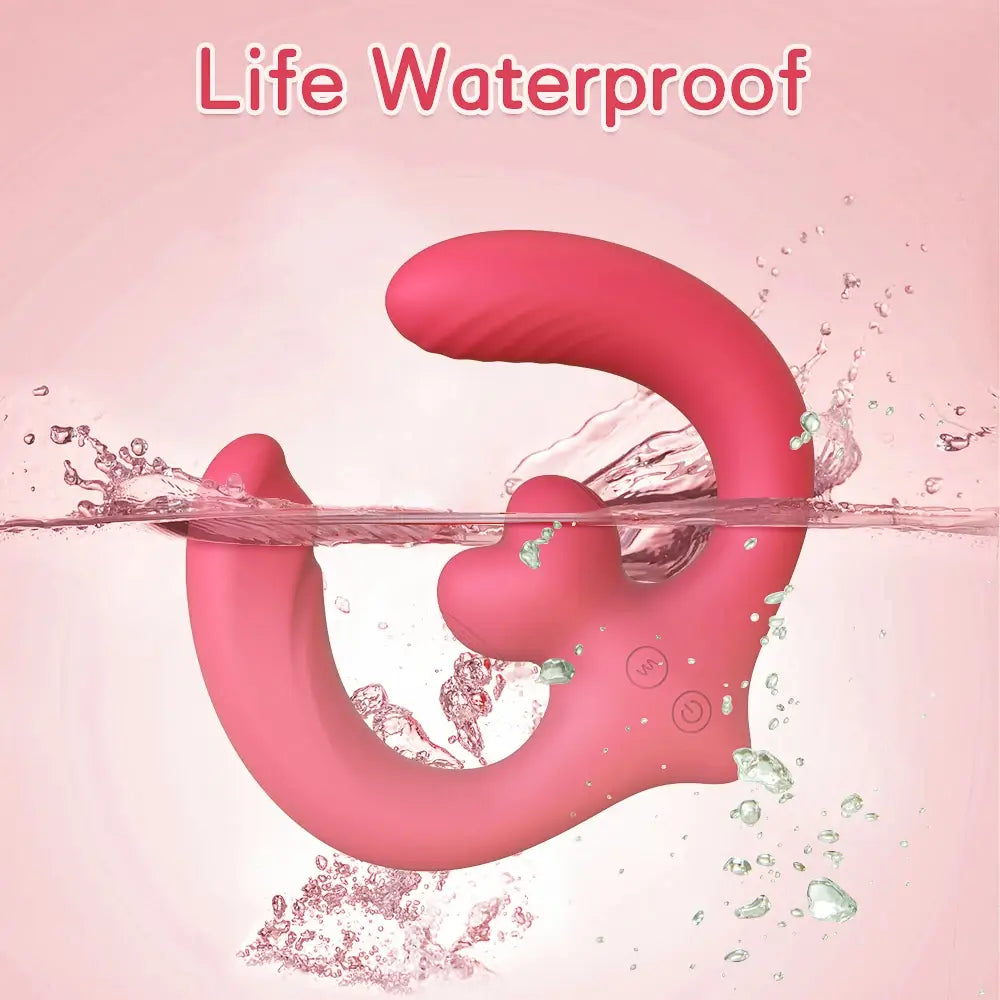 Luv U  C Powerful Vibrating Double Dildo Couples G-spot Vibrator with Remote Control