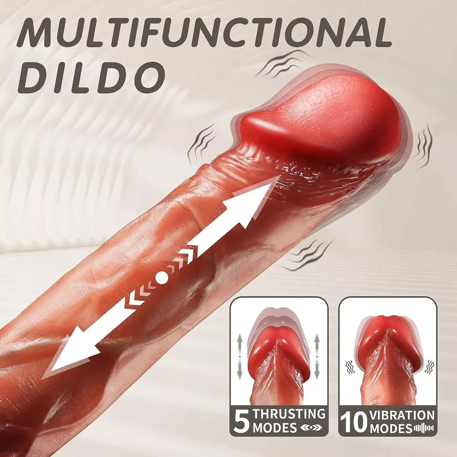 MASK – Thrusting Swinging Heating Dildo 8.66 Inches