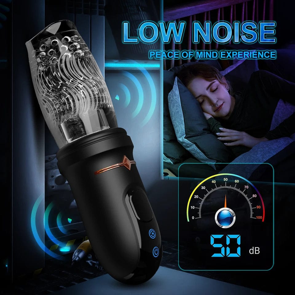 Aroselove - Gawk Gawk 9000 LED Automatic Electric Piston Rotating Sucker Male Blowjob Masturbator - Aroselove