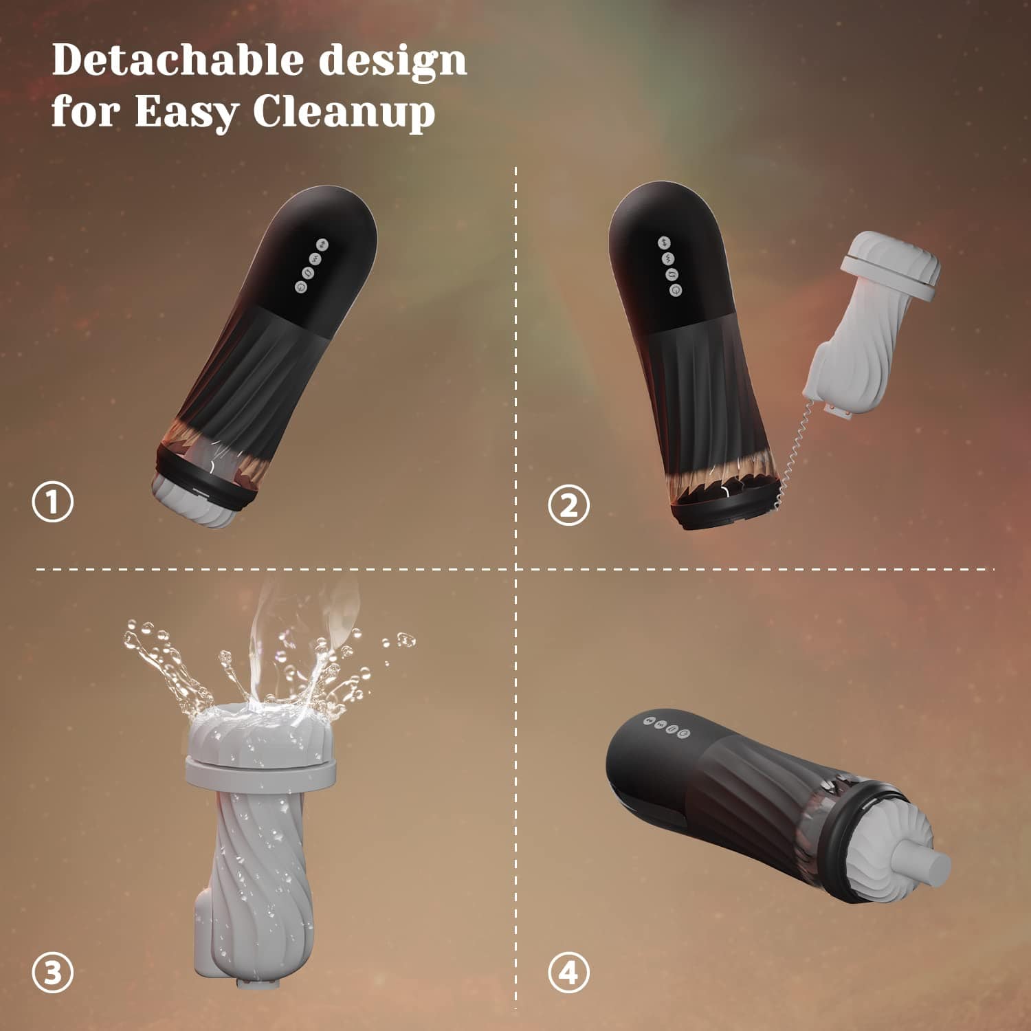 Aroselove - Rocket 3d Realistic Textured Electric Stroker With 5 Thrusting Rotating Modes - Aroselove