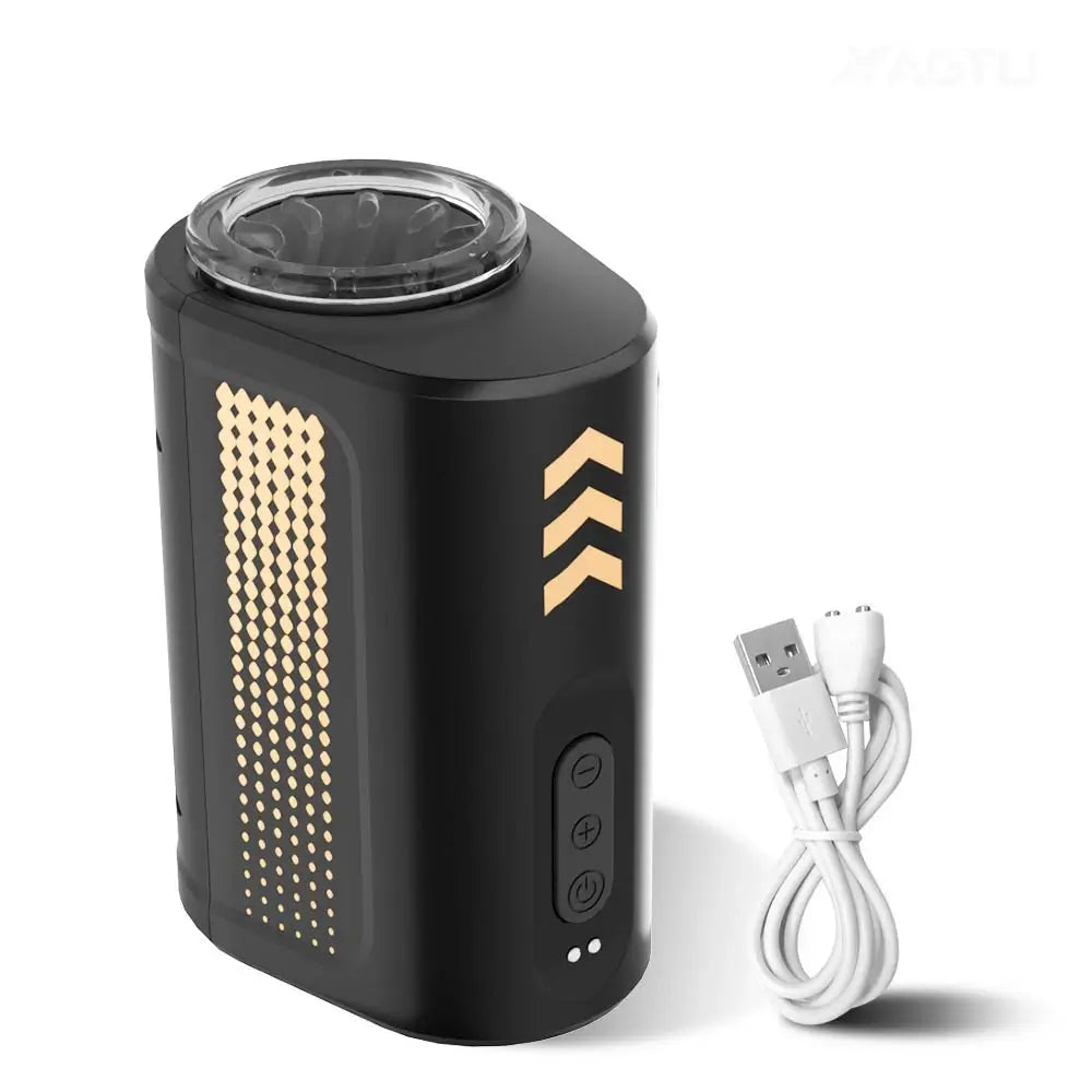 Morgan Open-ended Fully Waterproof 7 Thrusting Rotating Portable Masturbation Cup