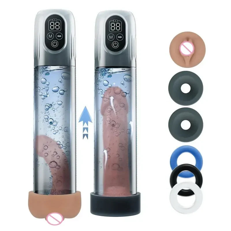 Moss  C 4 IN 1 Vacuum Penis Pump with Multiple Training modes for the Training Season