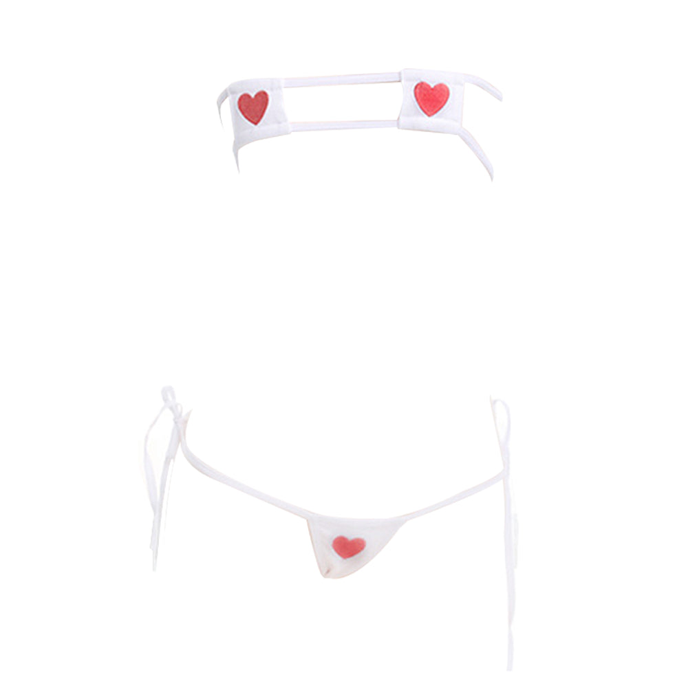 Hot Lingerie Micro Bikini Bra and Panty Anime Cosplay Set