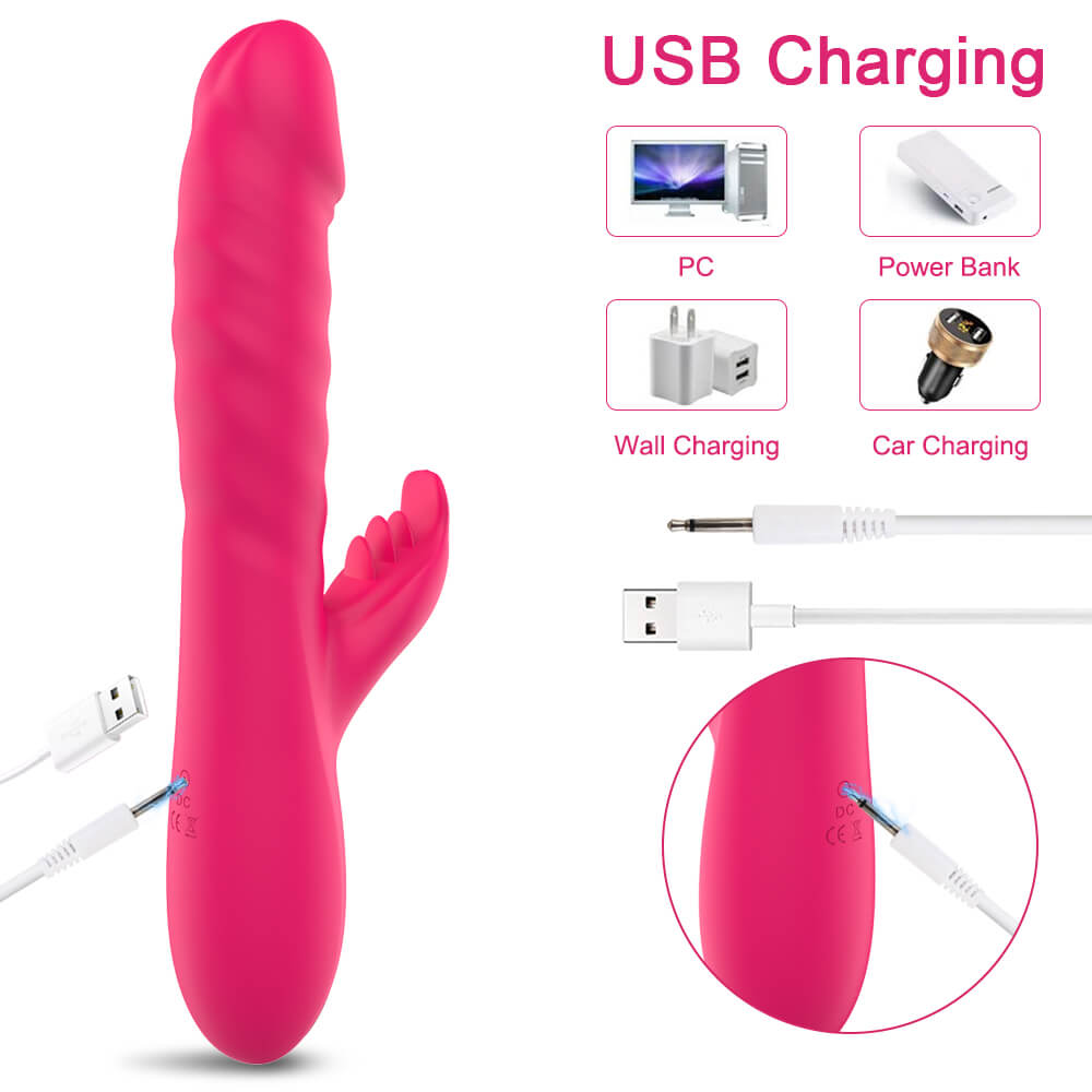 NEON HOLIC Thrusting Rotation Beads Rabbit Vibrator