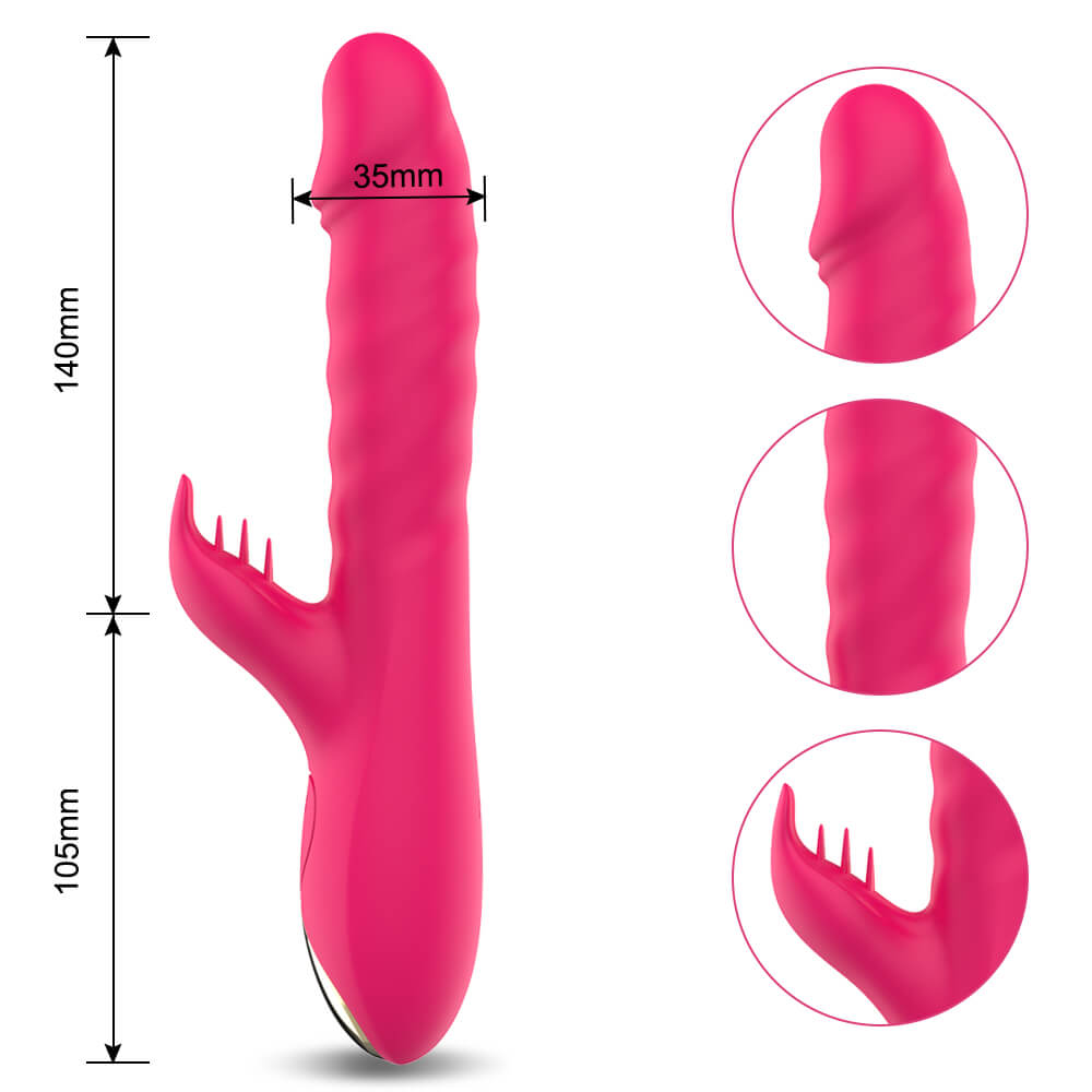 NEON HOLIC Thrusting Rotation Beads Rabbit Vibrator