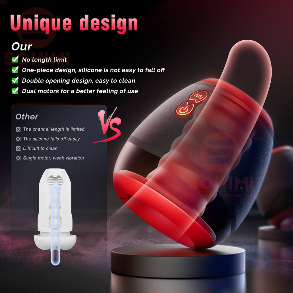 NINJA Open-ended Vibrating Stroker Male Masturbator