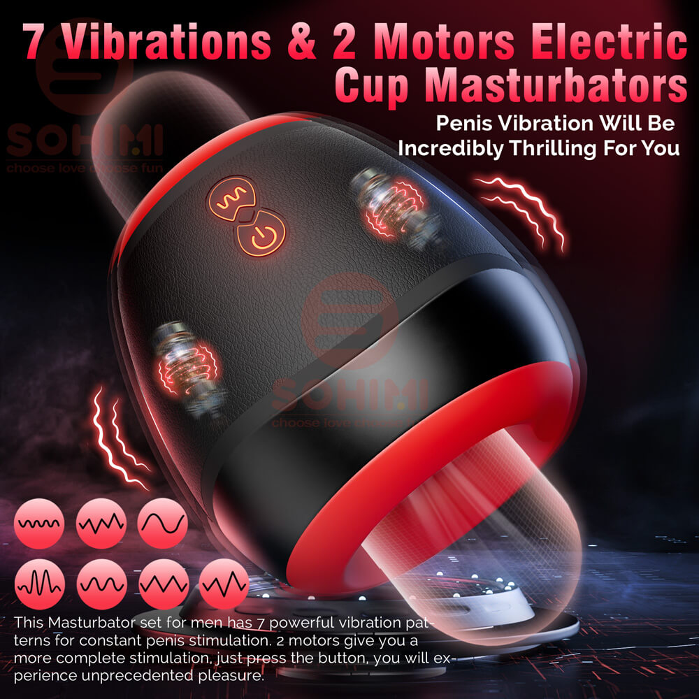 NINJA Open-ended Vibrating Stroker Male Masturbator