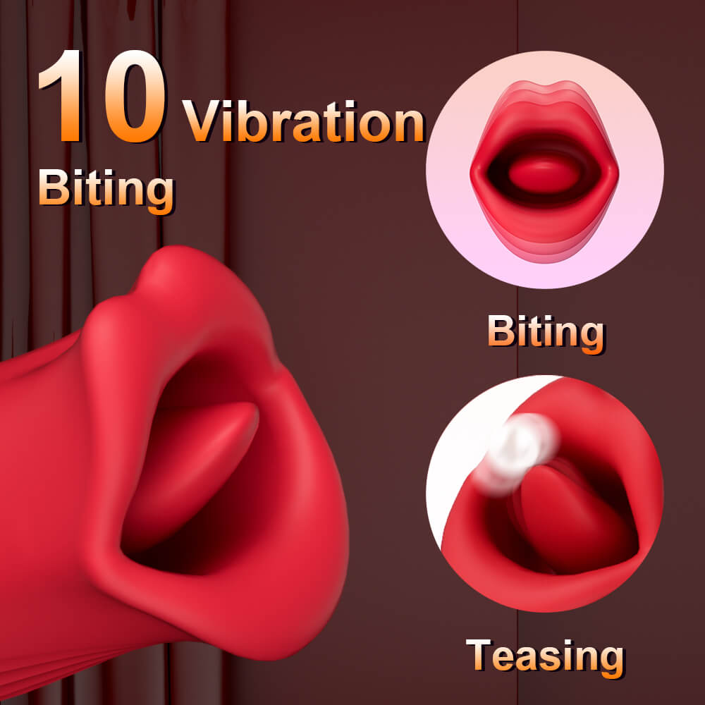Nibbler 4 -Mouth Biting Vibrator And G-spot Tapping Stimulator