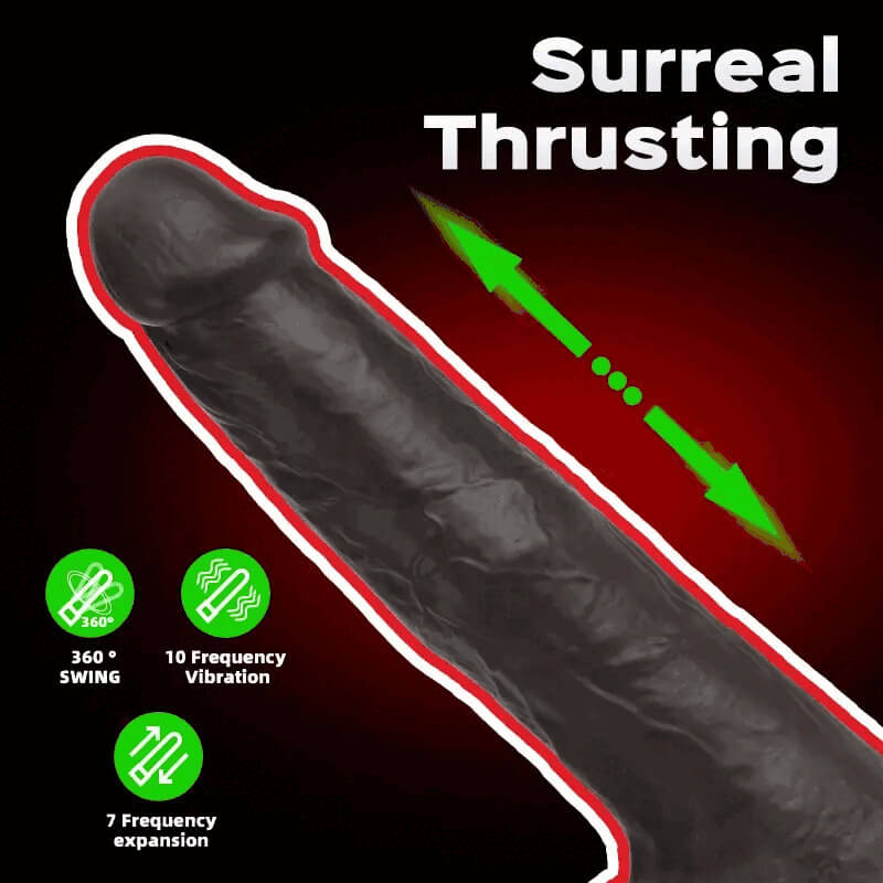 Oakley – 8-inch Vibration Rotation Thrusting Realistic Dildo