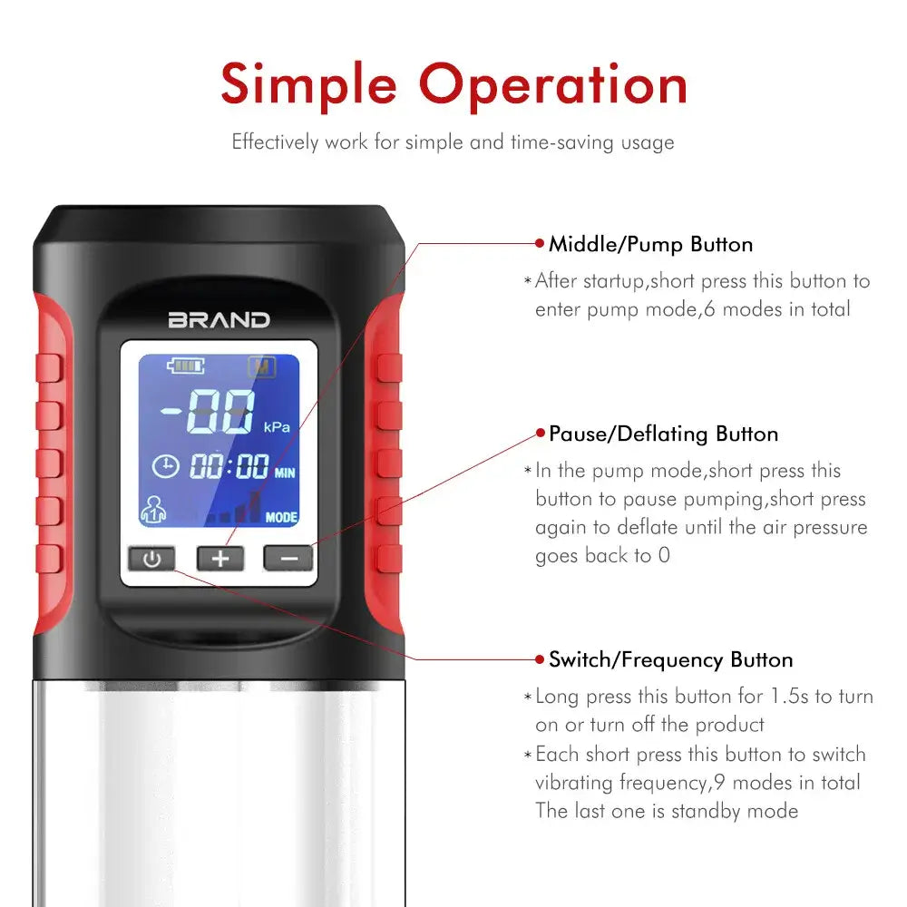 Odin  C 2 in 1 Automatic Vibrating Male Masturbator Penis Pump with Sleeve