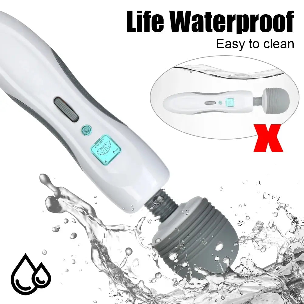 Portable Magic Wand Lightweight with 8 Vibration 9 Speeds Bendable Massager