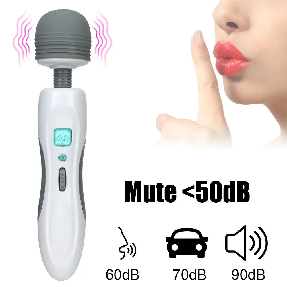 Portable Magic Wand Lightweight with 8 Vibration 9 Speeds Bendable Massager