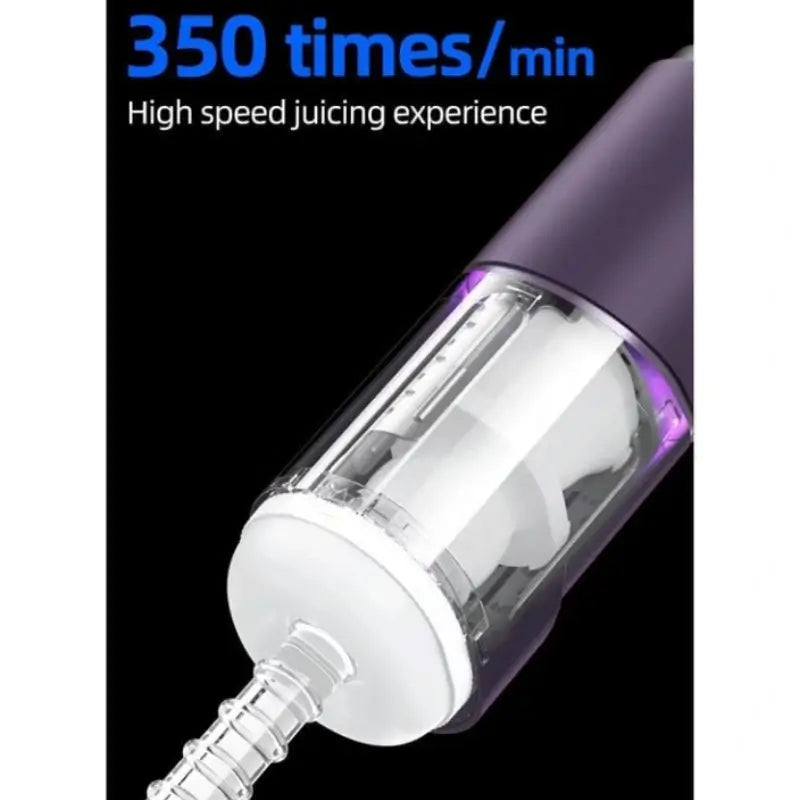 Purple Driver 7 Thrusting Stable Belt Design Male Stroker Masturbator Adult Toy