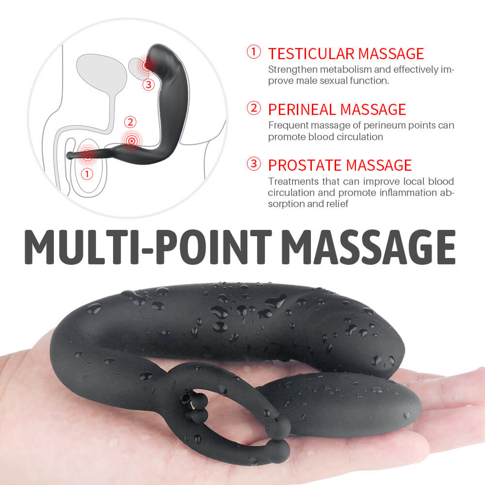 Rainstorm No.1 Bead Massage P-spot 9 Vibrating Prostate Massager with Remote Control