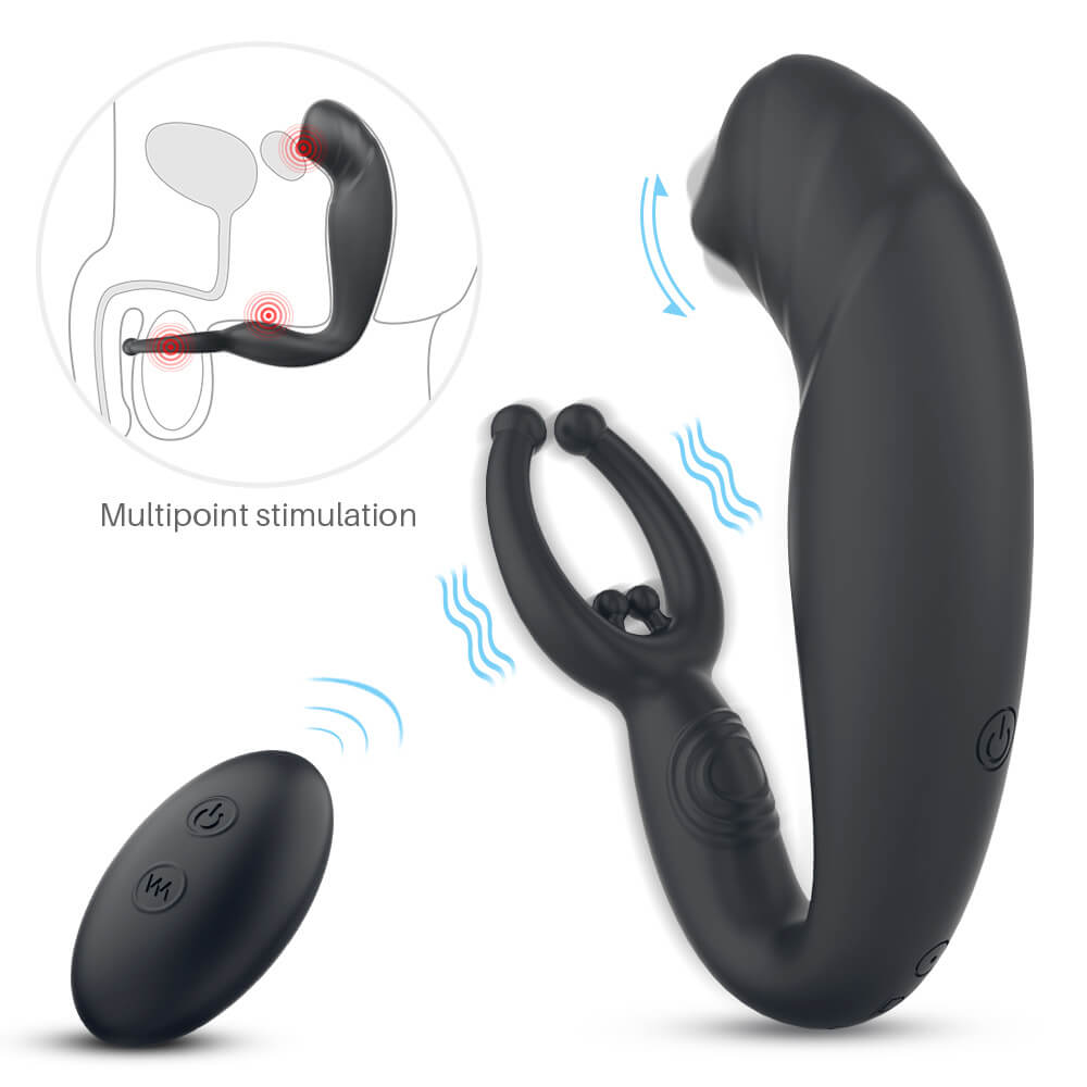 Rainstorm No.1 Bead Massage P-spot 9 Vibrating Prostate Massager with Remote Control