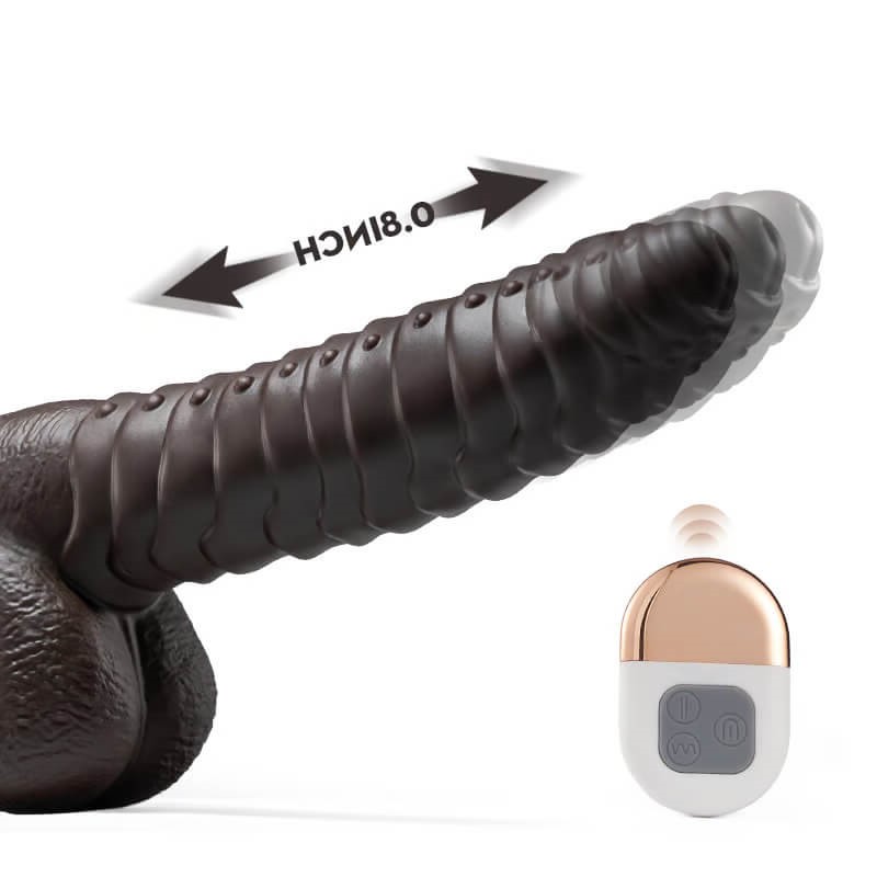 Rattlesnake 5 Vibrating 3 Thrusting Heating Function Fantastic Dildo 8.70 Inch