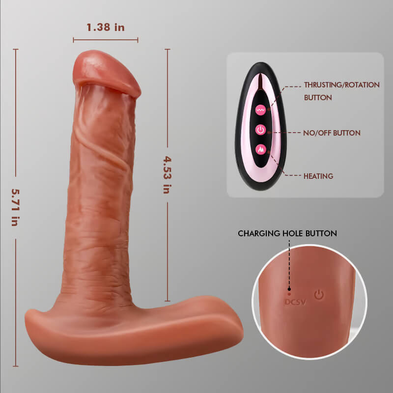 Razor Lifelike Anal Dildos for P-Spot Vibrator with Remote Control