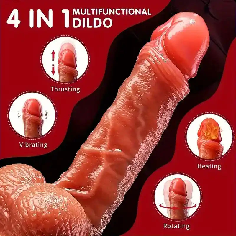RealFeel 9.45” Silicone Dildo Lifelike Smooth for Beginners and Pros