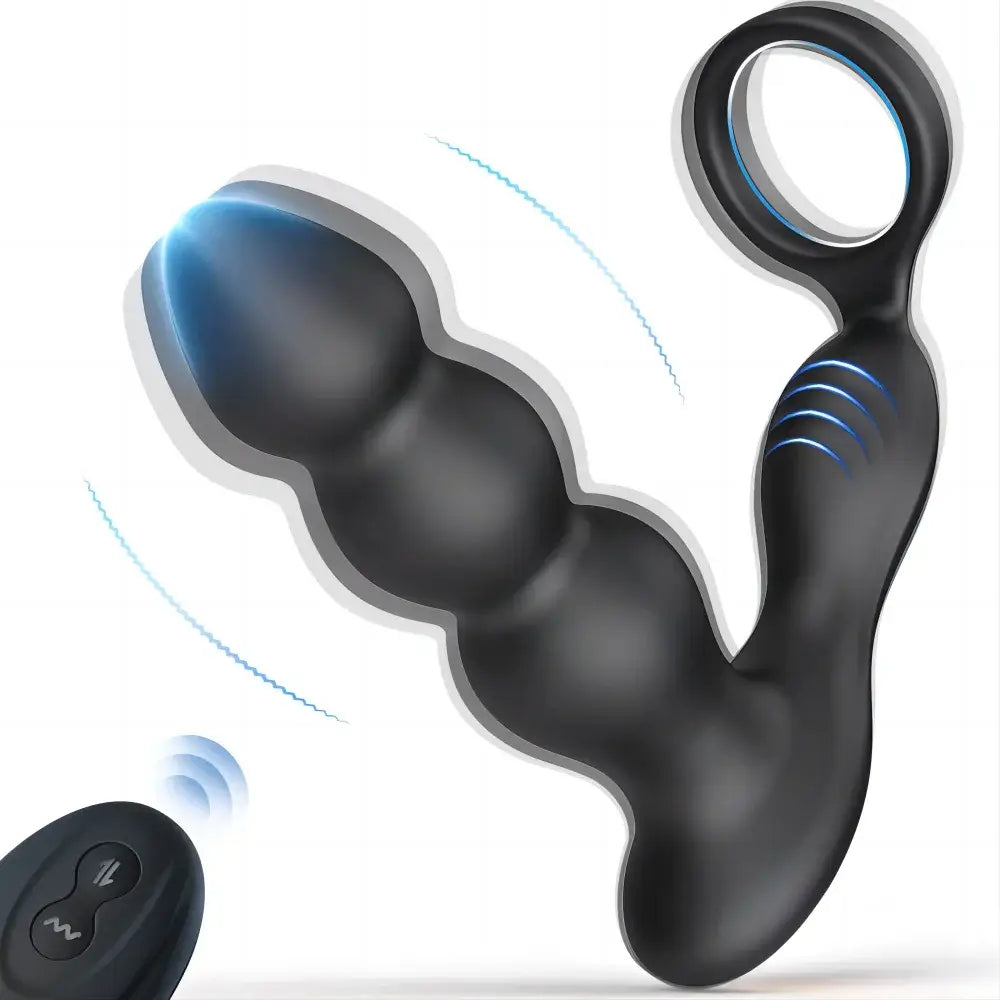 Ringer  C 3 Anal Beads Prostate Massager Butt Plug with Cock Ring & Remote Control