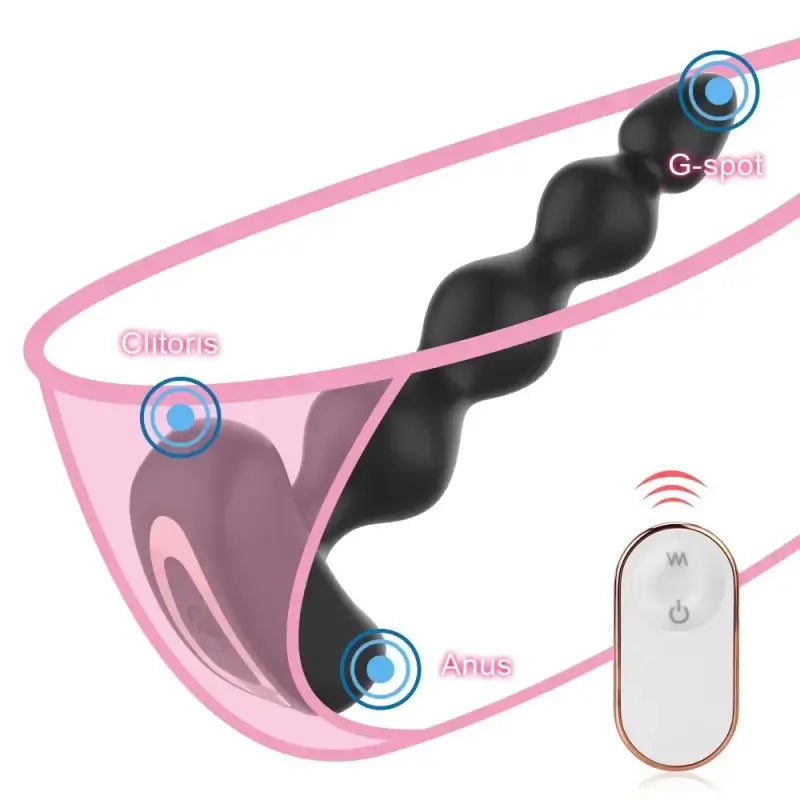 Ripple  C Vibrating Anal Bead Plug