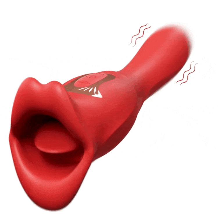 Aroselove - Rose Muncher Vibrator With Stick 10 Vibration Modes And 10 French Kissing Modes - Aroselove