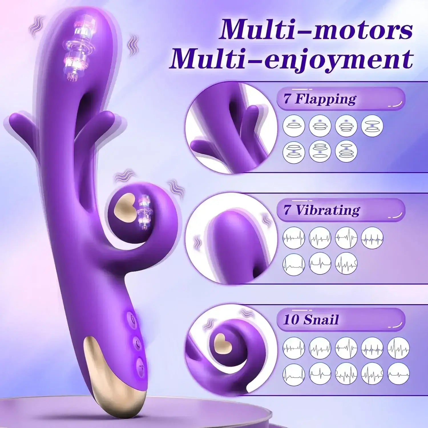 Samara – Clitoral Stimulator Rabbit Finger Tapping G-Spot Vibrator