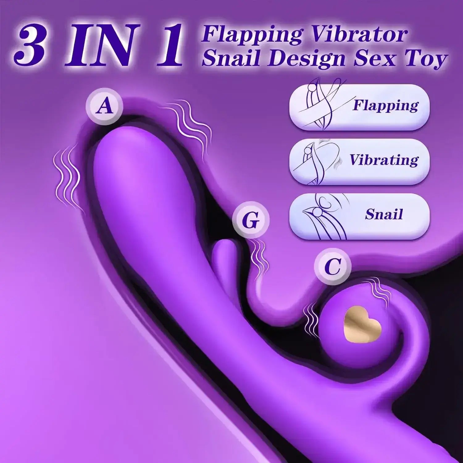 Samara – Clitoral Stimulator Rabbit Finger Tapping G-Spot Vibrator